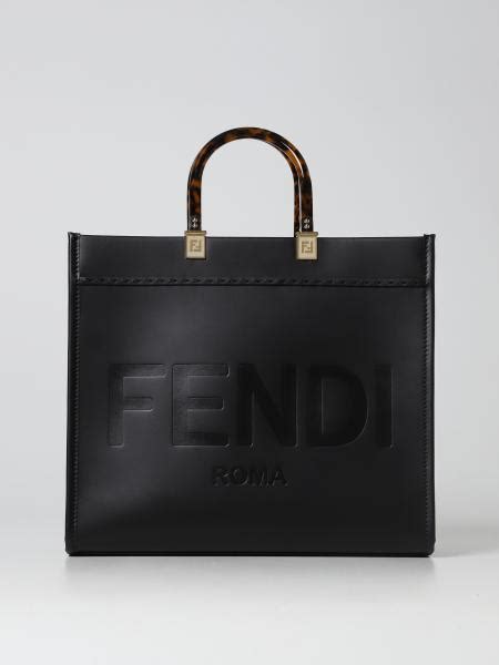 borse fendi pelle nera|borse in pelle donna.